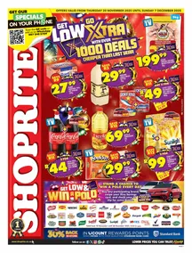 Shoprite Northern Cape & Free State : Christmas Savings (20 November - 07 December 2025)