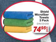 Shield Microfiber Towels 3 Pack SHMSH293