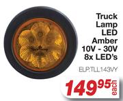 Truck Lamp LED Amber 10V - 30V 8x LED's ELPTLL143VY