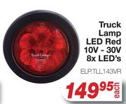 Truck Lamp LED Red 10V - 30V 8x LED's ELPTLL143VR