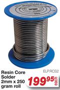 Resin Core Solder 2mm x 250g Roll ELPRCS2