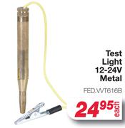 Test Light 12-24V Metal FEDWT6163