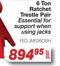 6 Ton Trestles Ratchet Pair - Essential for Support When Using Jacks