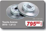 ATE Brake Discs For Toyota Avanza 2015- 1.3/1.5 ATE.1181079