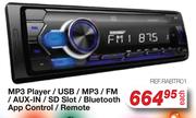 Reference Audio MP3 Player / USB / MP3 / FM / AUX-IN / SD Slot / Bluetooth App Control / Remote
