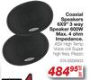 Star Sound Coaxial Speakers 6x9" 3 Way Speaker 600W Max - 4 Ohm Impendance