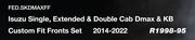 Isuzu Single, Extended & Double Cab Dmax & KB Custom Fit Fronts Set 2014-2022