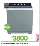 Defy 15Kg T/T Metallic Washing Machine DTT151