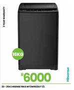 Hisense 16Kg T/L Washing Machine WT3W1622UT