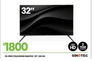 Sinotec 32" LED HD Television 23-805