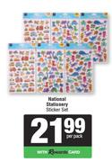 National Stationery Sticker Set-Per Pack