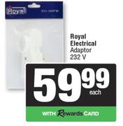 Royal Electrical Adaptor 232V-Each