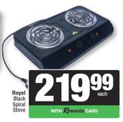 Royal Black Spral Stove