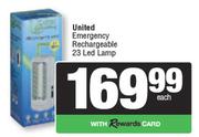 United Emergency Rechargeable 23 LED Lamp