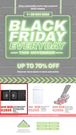 Leroy Merlin : Black Friday Everyday This November (until 30 November 2025), page 1