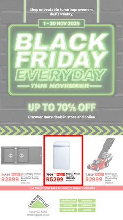 Leroy Merlin : Black Friday Everyday This November (until 30 November 2025), page 1