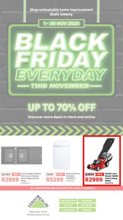 Leroy Merlin : Black Friday Everyday This November (until 30 November 2025), page 1