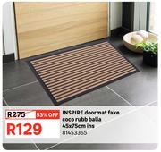 INSPIRE Doormat Fake Coco Rubb Balia 45x75cm ins