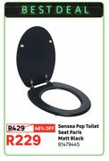 Sensea Pop Toilet Seat Paris Matt Black