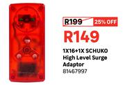 Schuko 1 x 16 + 1 High Level Surge Adaptor 81467997