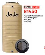 JoJo Tank 750L Slimline Water Tank Wintergrass 81453193