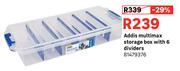 Addis Multimax Storage Box With 6 Dividers 81479376