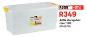 Addis 100L Storage Box Clear 81466746