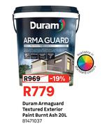 Duram Armaguard Textured Exterior Paint Brush Ash 81471037-20L