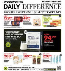 Woolworths Western Cape & Eastern Cape : Daily Difference (24 November - 07 December 2025)