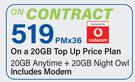 Lenovo Ideapad 3 AMD Ryzen 7 Laptop-On A 20GB Top Up Price Plan Includes Modem