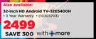 32-Inch HD Android TV-32E5400H