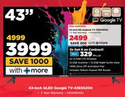43-Inch QLED Google TV-43E5520H