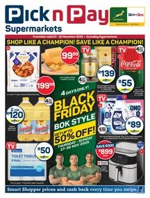 Pick n Pay Gauteng, Free State, North West, Mpumalanga, Limpopo & Northern Cape : Black Friday Specials (27 November - 30 November 2025)