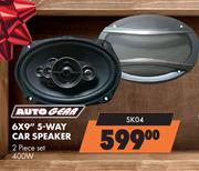 Auto Gear 6x9" 5-Way Car Speaker 400W SK04 