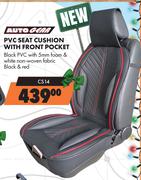 Auto Gear PVC Seat Cushion With Front Pocket CS14