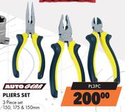 Autogear Pliers Set 3 Piece Set 150, 175 & 150mm PL3PC