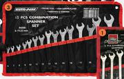 Autogear Combination Spanner Sets 15 Piece Set Sizes: 6-19, 22mm SCS15