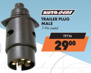 Autogear Trailer Plug Male 7 Pin Metal TP7M