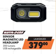 Autogear Sensor Magnetic LED Headlamp 300 Lumens LAMSMLED