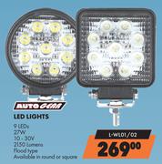 Autogear LED Lights 9 LED L-WL01/02