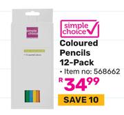 Simple Choice Coloured Pencils (12-Pack) 568662