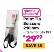 Simple Choice Point Tip Scissors 210mm 549193