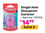 Maped Single Hole Sharpener Canister (173743)