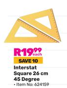 Interstat Square 26cm 45 Degree (624159)-Each