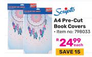 Scripto A4 Pre-Cut Book Covers (798033)-Each