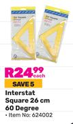 Interstat Square 26cm 60 Degree (624002)-Each