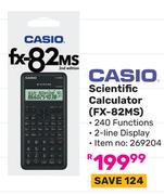Casio Scientific Calculator (FX-82MS) 269204-Each