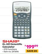 Sharp EL-531 Scientific Calculator (247696)