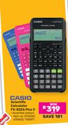 Casio Scientific Calculator FX-82ZA Plus II Assorted Colours (574230/675602/705877)-Each