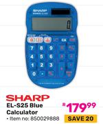 Sharp EL-S25 Blue Calculator (850029888)